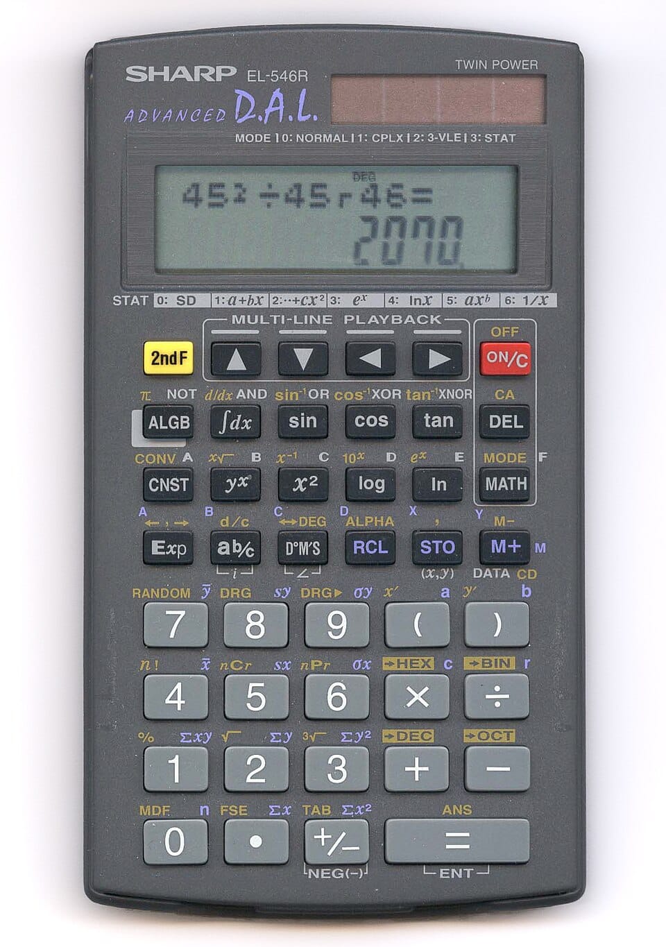 A scientific calculator
