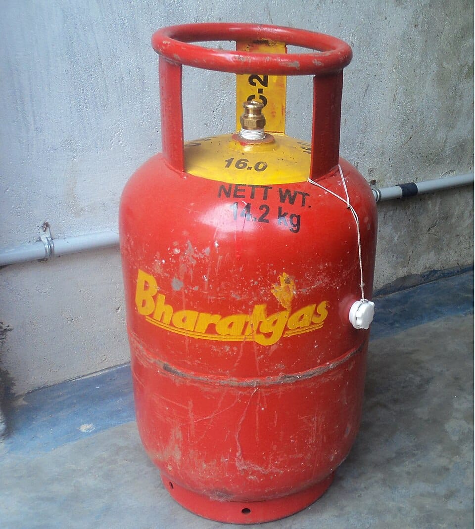 A cooking gas cylinder