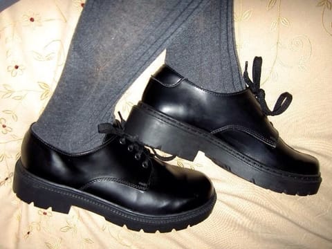 Black school shoes
