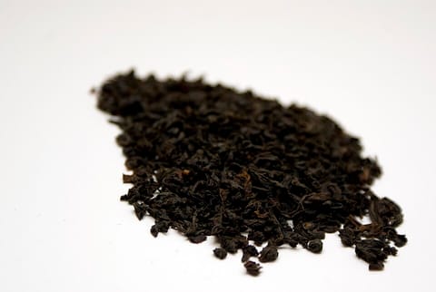 Black tea leaves